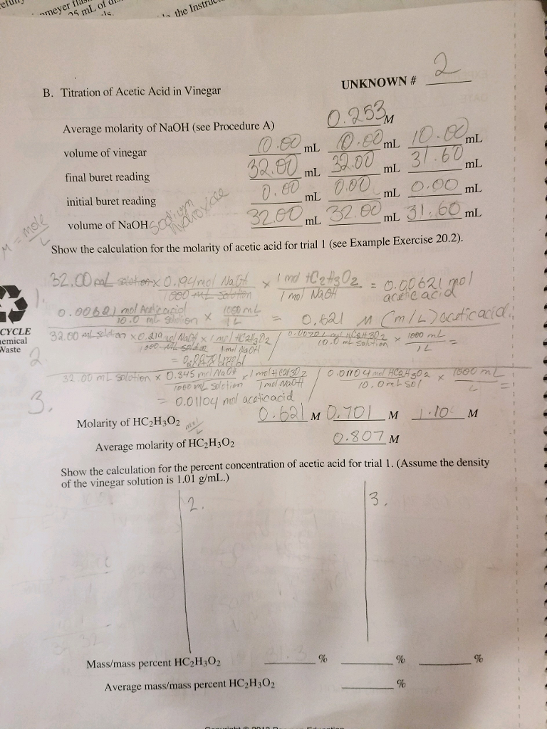 😍 Percentage of acetic acid in vinegar lab. Determination of Acetic