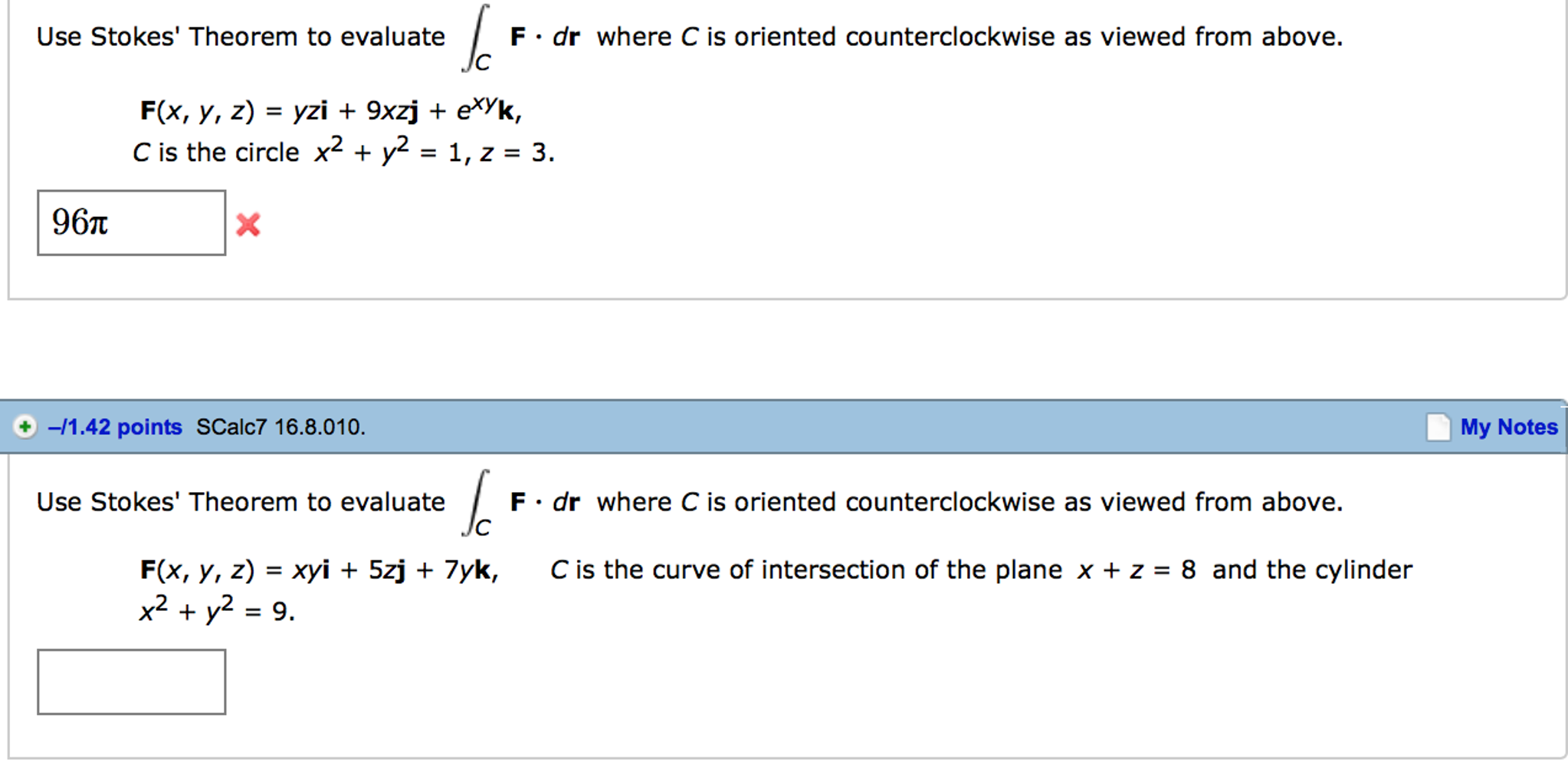 Solved Use Stokes' Theorem to evaluate Integral Integral_s | Chegg.com