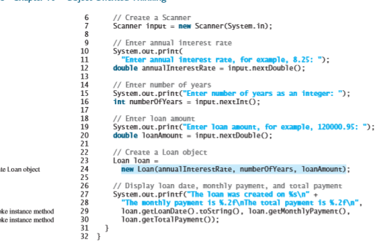 Solved Exercise 1: Implement class Loan provided in listing | Chegg.com