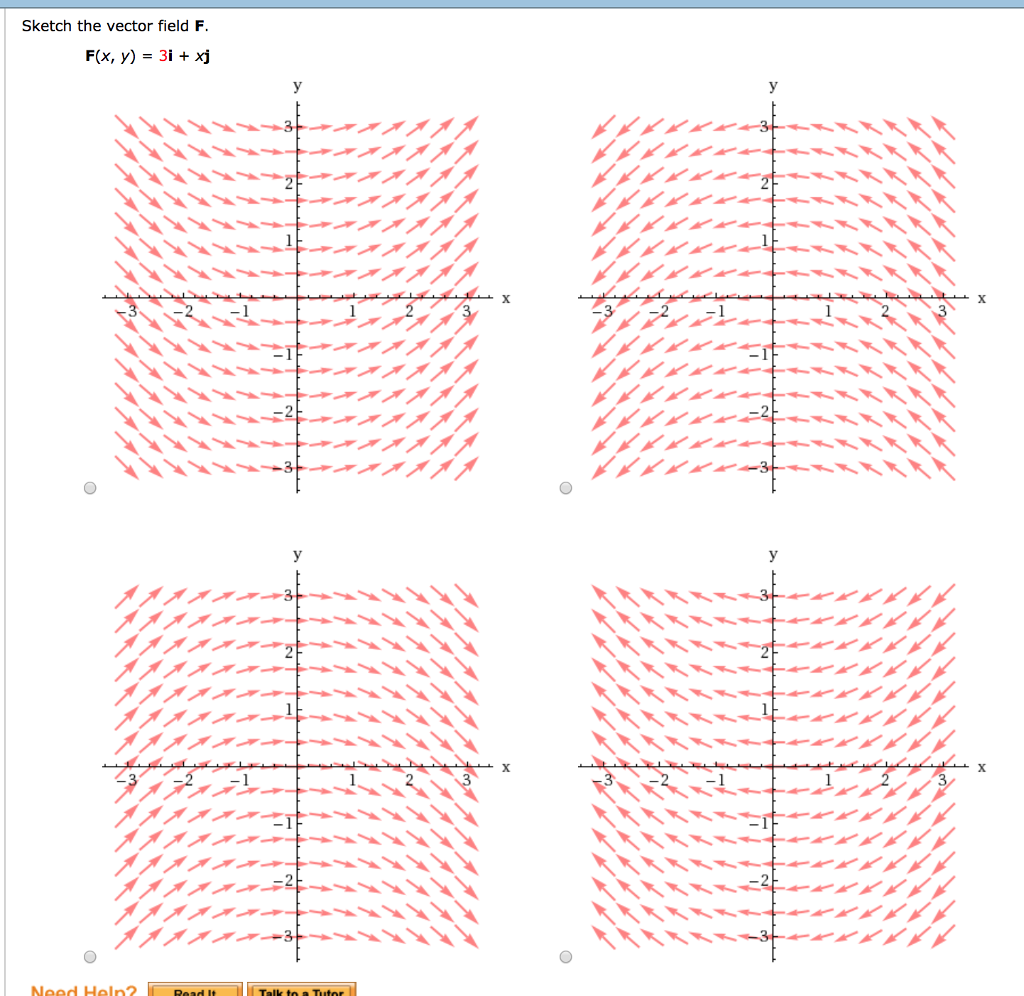 Solved Sketch the vector field F. | Chegg.com