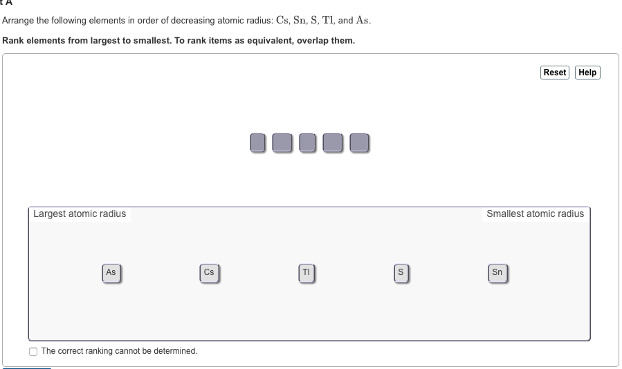 Solved Arrange the following elements in order of decreasing | Chegg.com