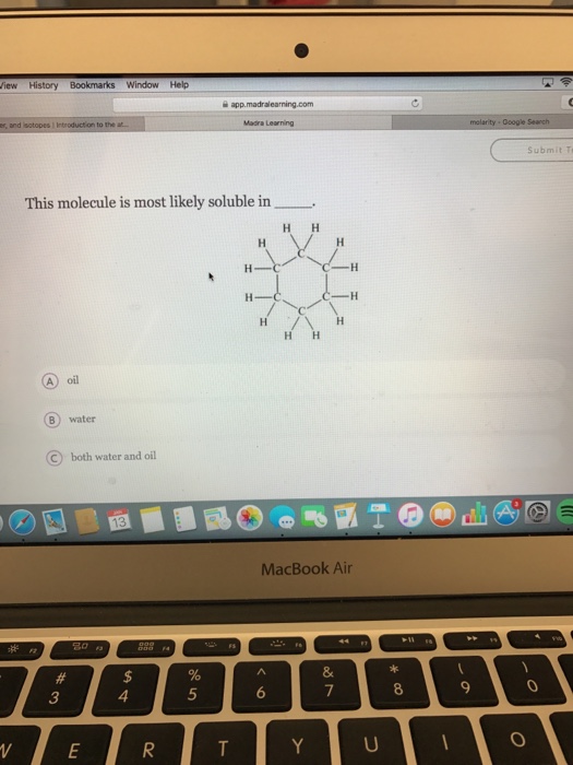 What Molecule Is Most Likely Soluble In Water