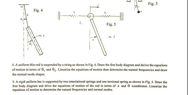 Solved 5. This Is A Mechanical Vibration Problem So Please | Chegg.com