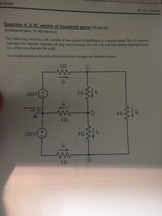 Solved The following circuit is a DC version of how power is | Chegg.com