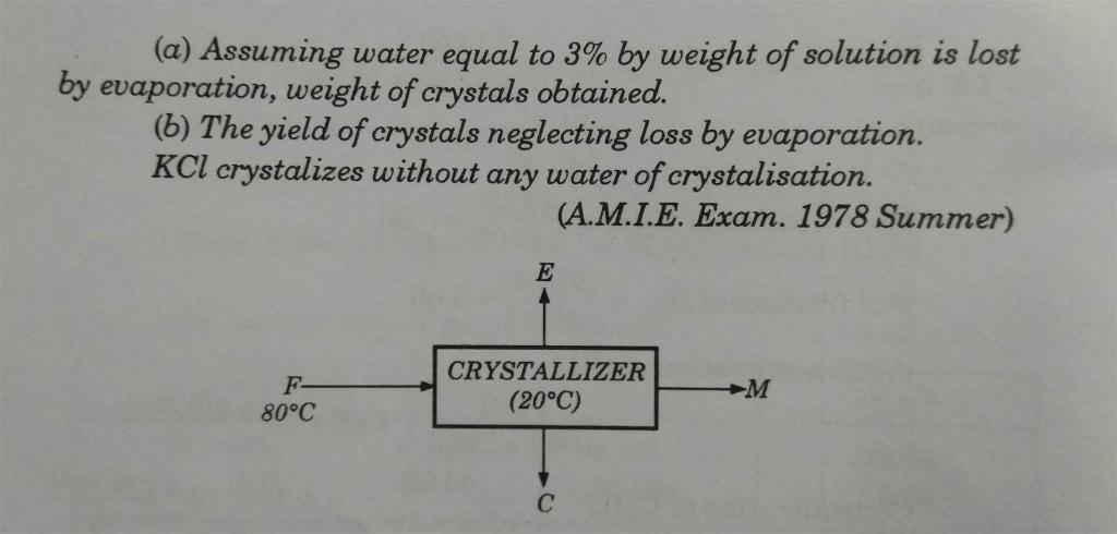 Solved 4000 kg of KCl are present in a saturated solution at | Chegg.com