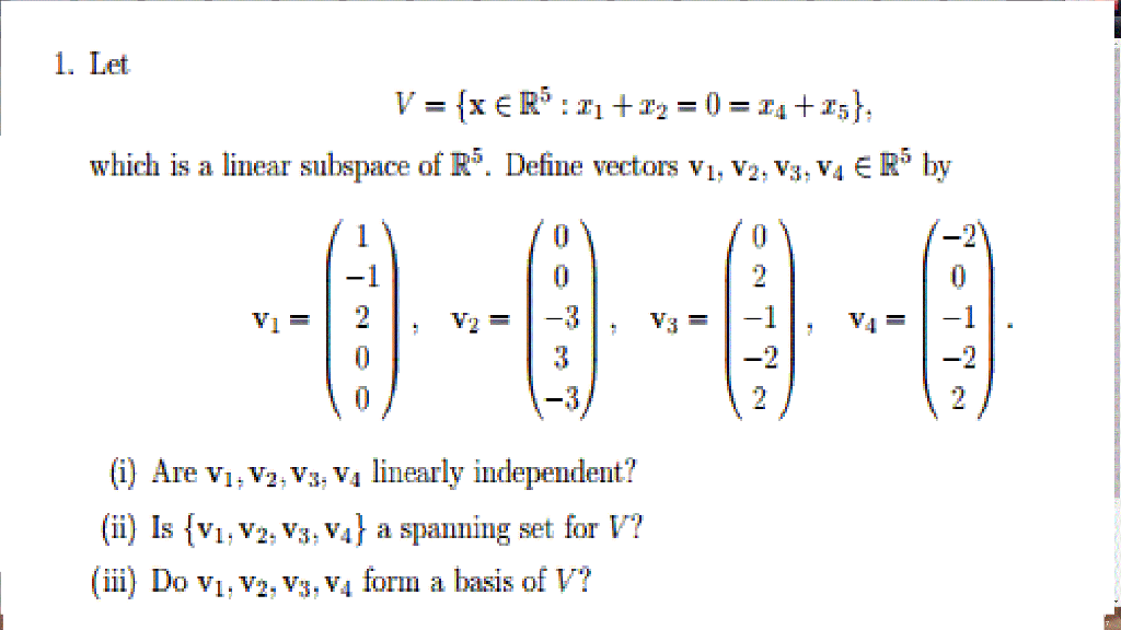 subspace definition in linear algebra