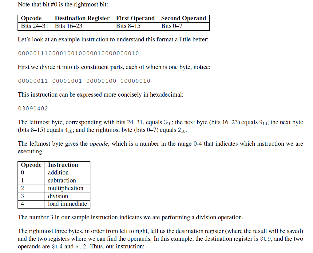 Part III: Decode a Machine Instruction (20 points) | Chegg.com image.