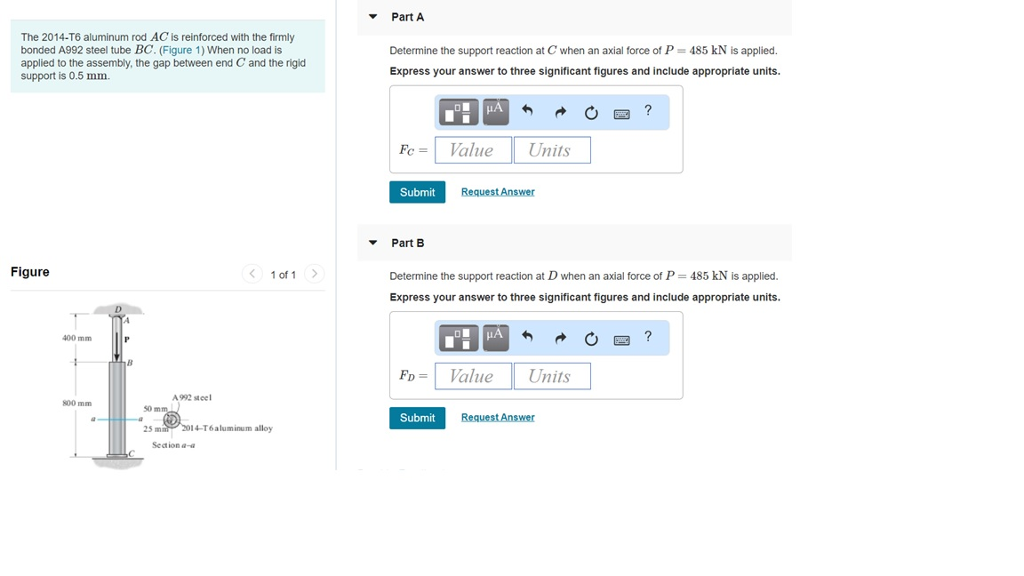 Solved The modulus of elasticity for 2014T6 aluminum alloy Solved The modulus of elasticity for 2014T6 aluminum alloy