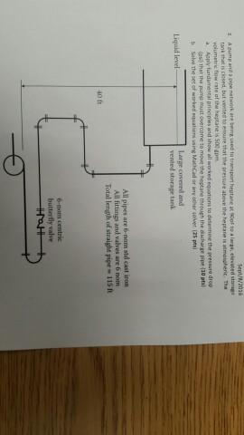 A Pump And A Pipe Network Are Being Used In Transport | Chegg.com