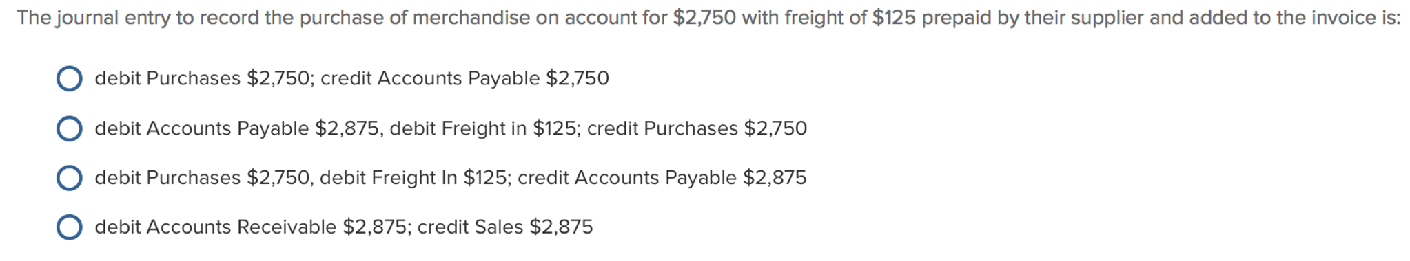 Solved The Journal Entry To Record The Purchase Of Chegg