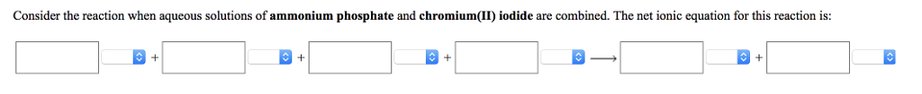 Solved Consider the reaction when aqueous solutions of | Chegg.com