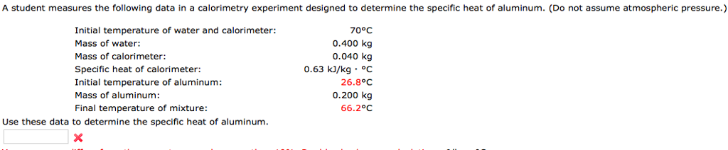 Solved A Student Measures The Following Data In A Chegg
