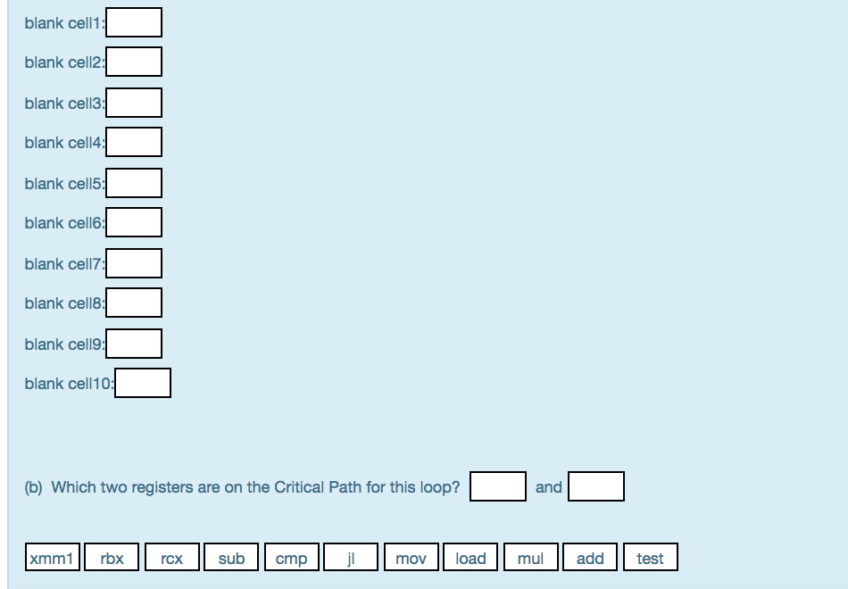Solved Consider the following x86-64 assembly code for an | Chegg.com