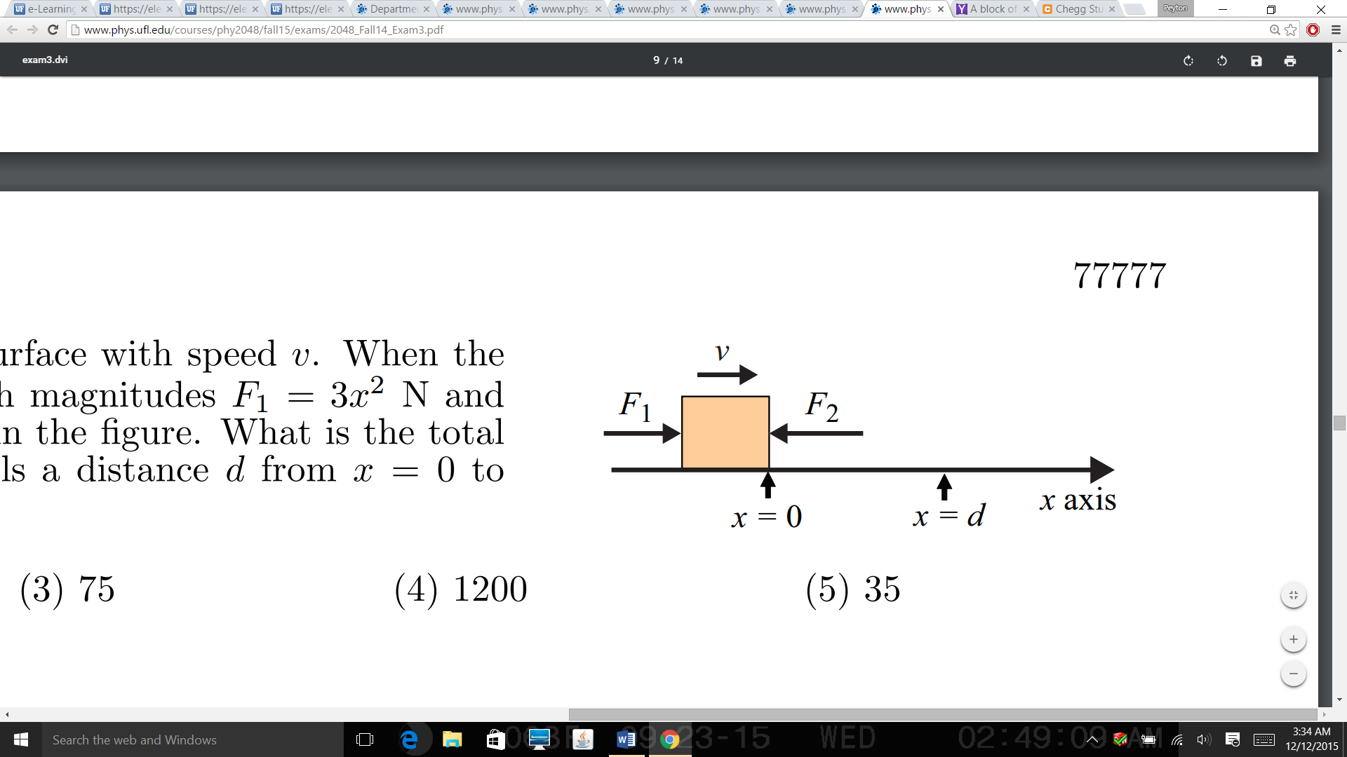 Solved A block slides along a horizontal frictionless