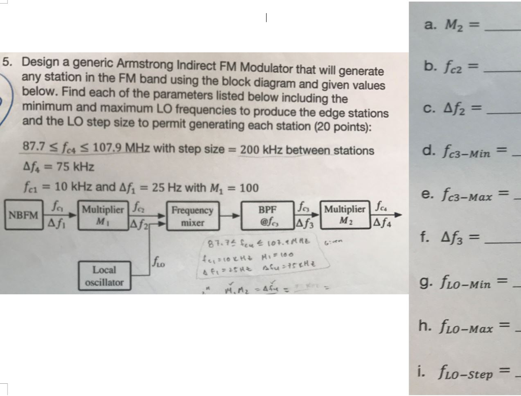 Solved A. M2 Design A Generic Armstrong Indirect FM | Chegg.com