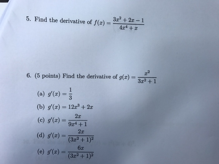 derivative of x 2 3 x 1 4