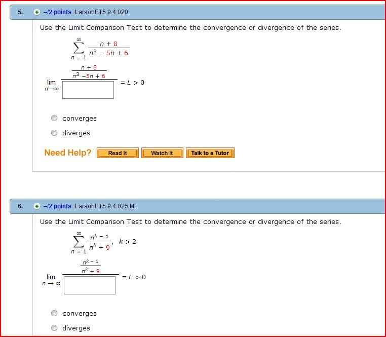 Solved 5. +-12 points LarsonET5 9.4.020 Use the Limit | Chegg.com