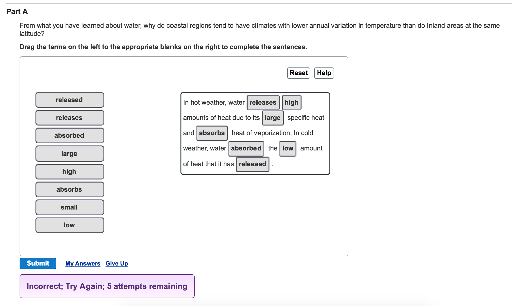 Why Do Coastal Areas Have Cooler Summers Than Inland Areas At The Same
