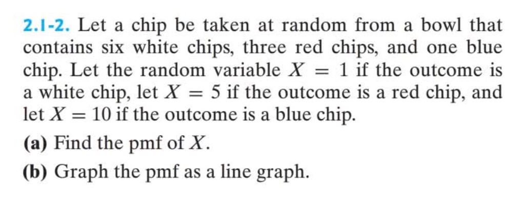 Let A Chip Be Taken At Random From A Bowl