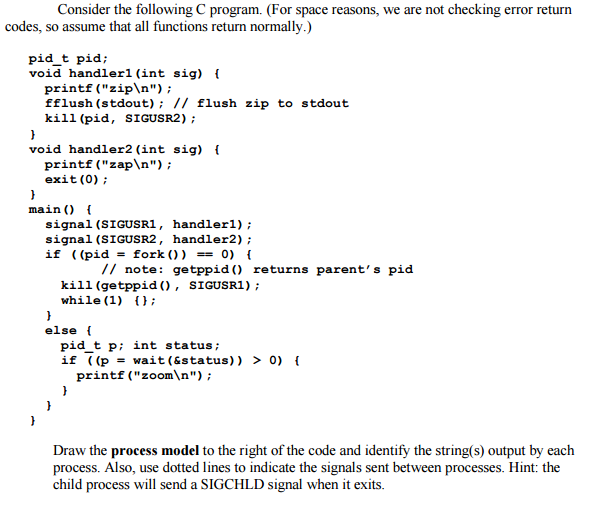 Solved Consider The Following C Program. (For Space Reasons, | Chegg.com