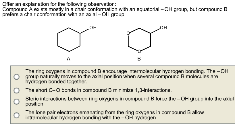 Solved Offer An Explanation For The Following Observation Chegg Com