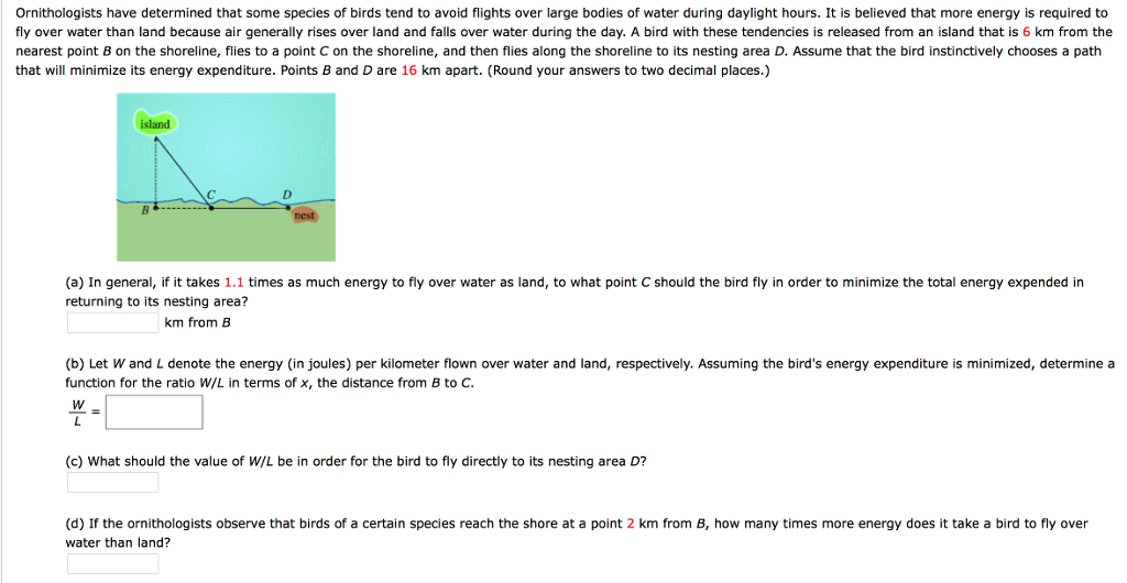 Solved Ornithologists have determined that some species of