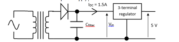 Half Wave Power Supply Schematic Diagram