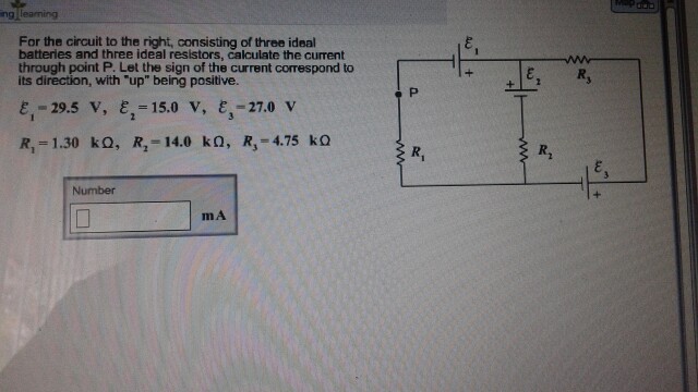 Solved For the circuit to the right, consisting of three | Chegg.com