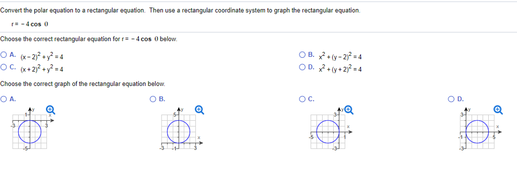 Solved Convert the polar equation to a rectangular equation. | Chegg.com