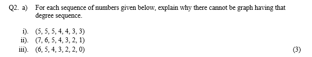 Solved For each sequence of numbers given below, explain why | Chegg.com