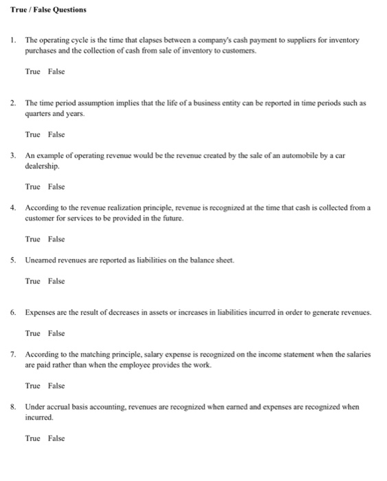 Solved The operating cycle is the time that elapses between