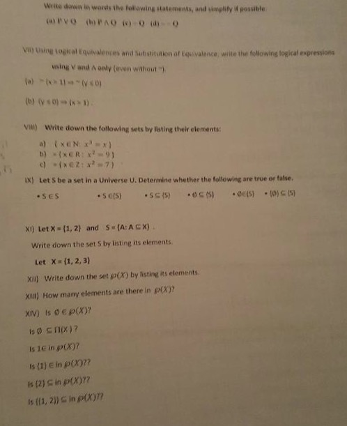 Solved Write down in words the following, and simplify if | Chegg.com