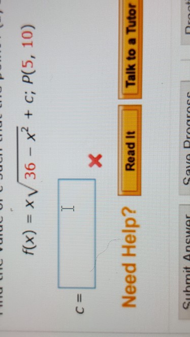Solved find the value of c such that the point P(a,b) lies | Chegg.com