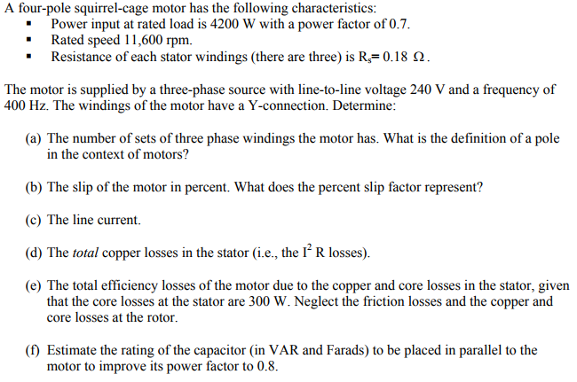 solved-a-four-pole-squirrel-cage-motor-has-the-following-chegg