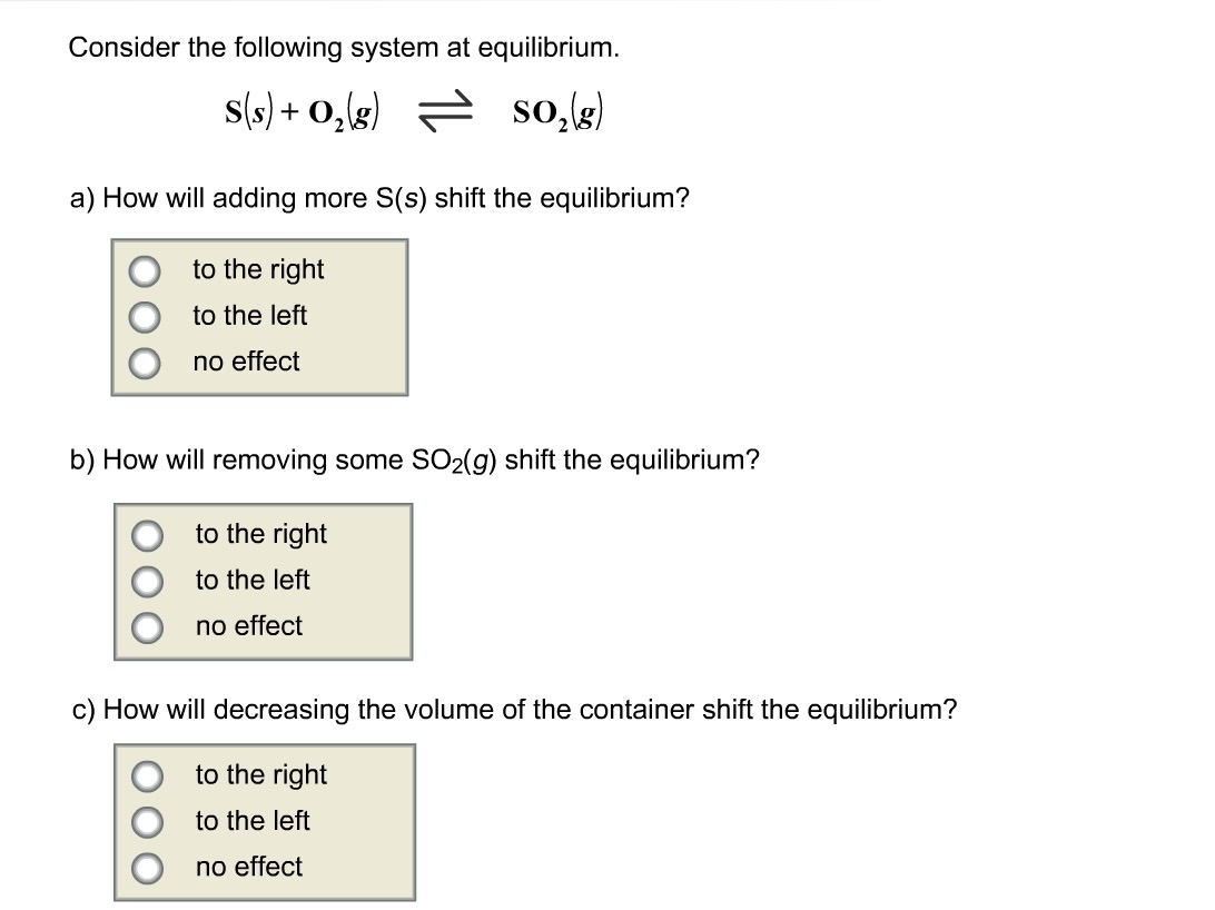 Solved Consider The Following System At Equilibrium. How | Chegg.com