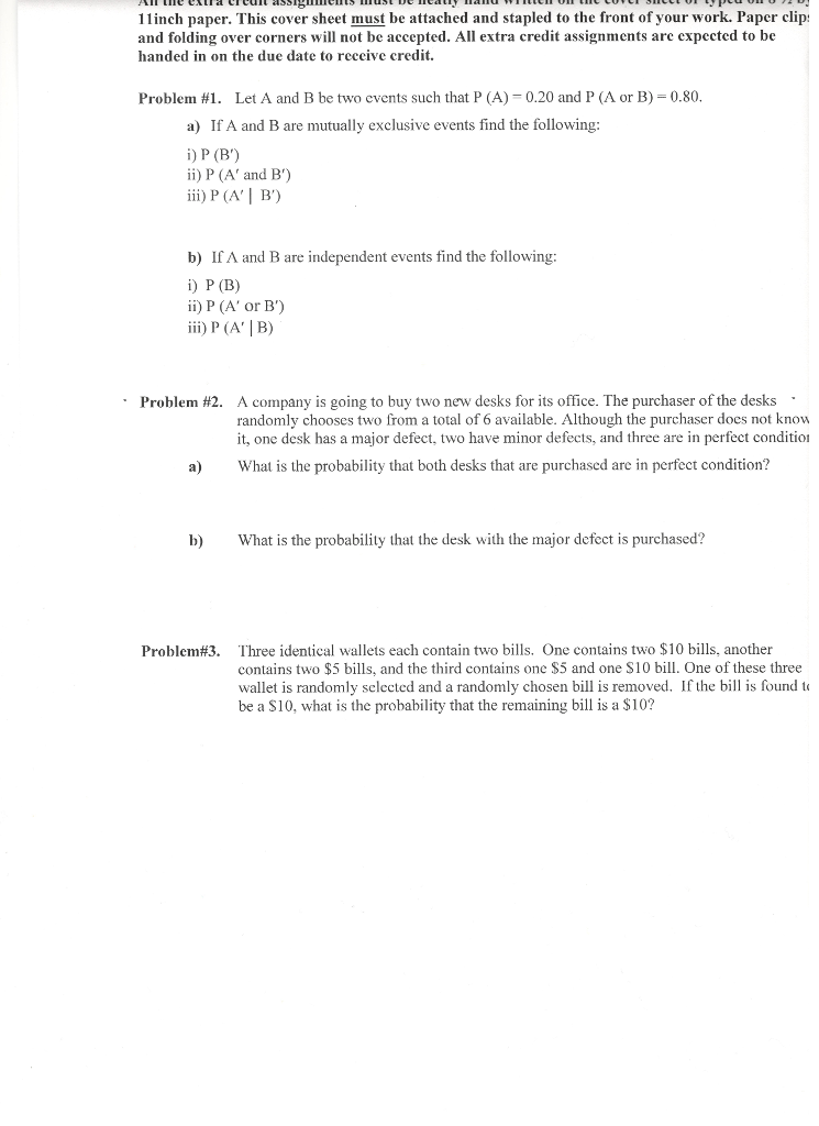 Solved Let A And B Be Two Events Such That P(A) = 0.20 And P | Chegg.com