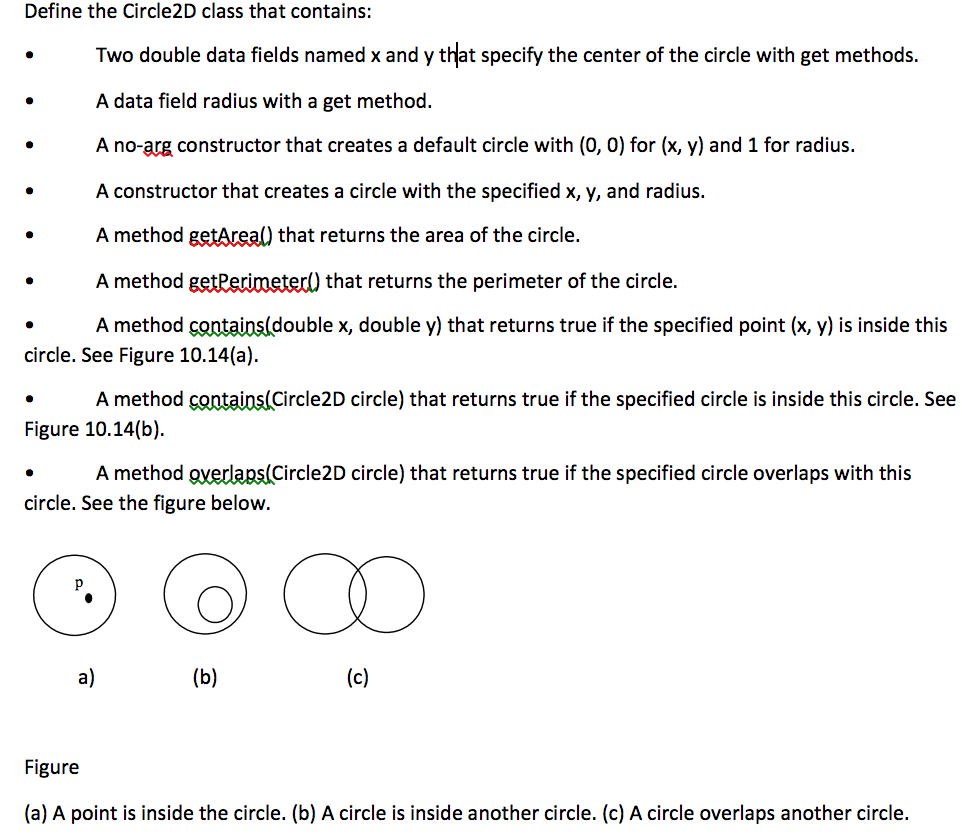 Solved Need for Java Figure (a) A point is inside the | Chegg.com