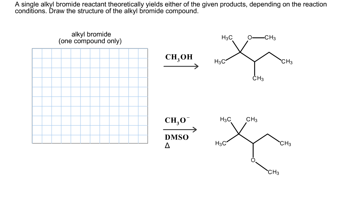 Solved A single alkyl bromide reactant theoretically yields | Chegg.com