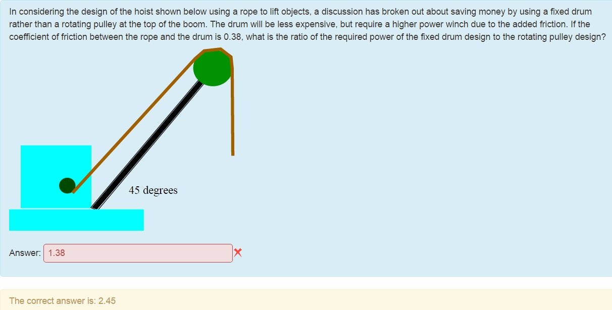 Solved In considering the design of the hoist shown below