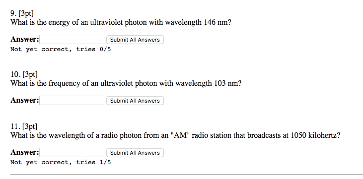 Solved 9. [3pt] What is the energy of an ultraviolet photon | Chegg.com