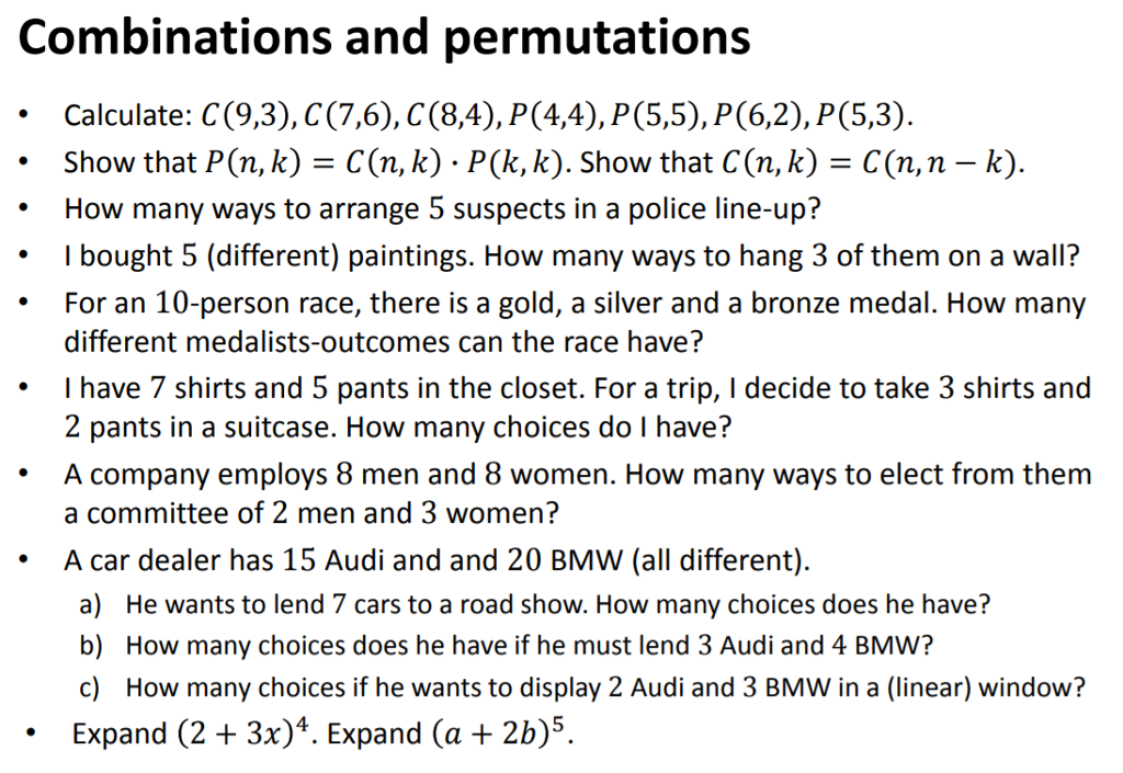 how to calculate permutations