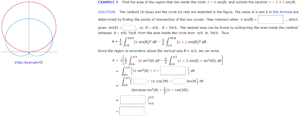 Solved EXAMPL E 2 Find the area of the region that lies | Chegg.com