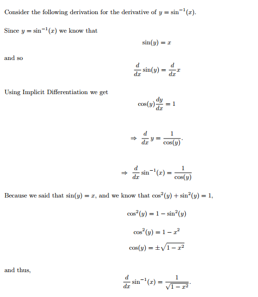 Solved Consider the following derivation for the derivative | Chegg.com