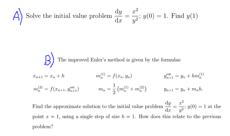 Solved Solve The Initial Value Problem Dy Dx X 2 Y 2 Y 0