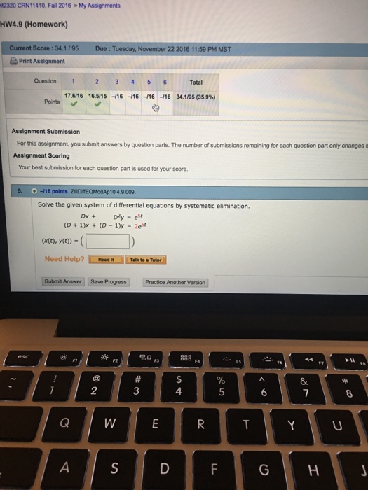 Solved Solve the given system of differential equations by