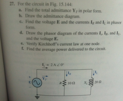 Solved For the circuit in Fig. 15.144: Find the total | Chegg.com