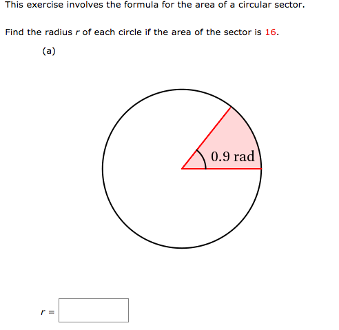 Solved This exercise involves the formula for the area of a | Chegg.com