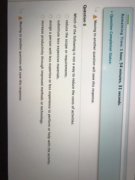 Solved Which of the following is not a way to reduce the | Chegg.com