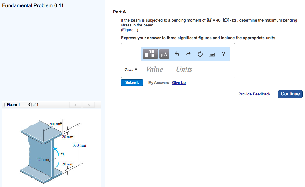 Solved Fundamental Problem 6.11 Part A If the beam is | Chegg.com