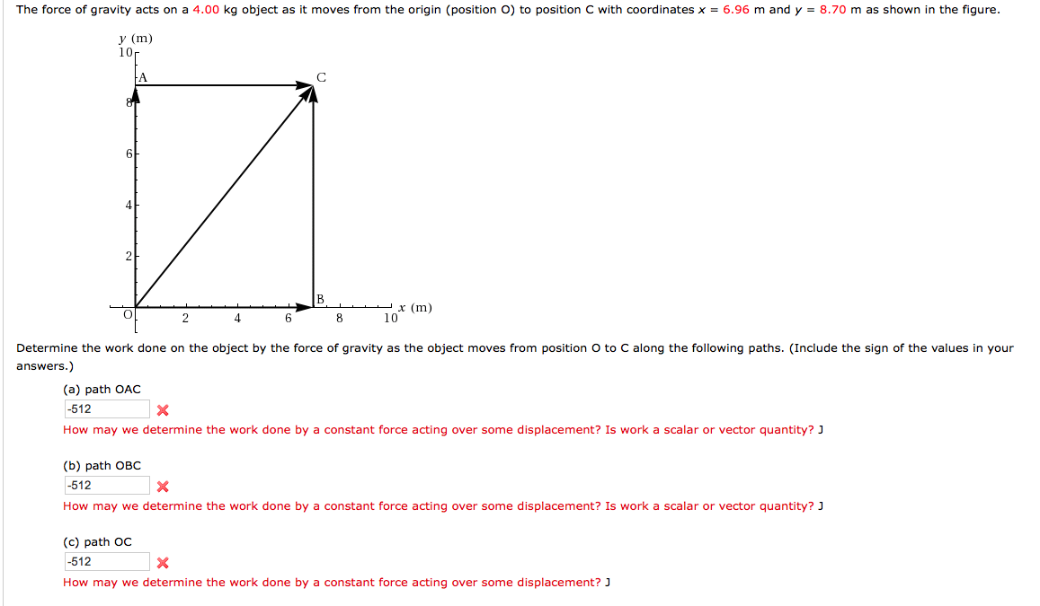 solved-the-force-of-gravity-acts-on-a-4-00-kg-object-as-it-chegg